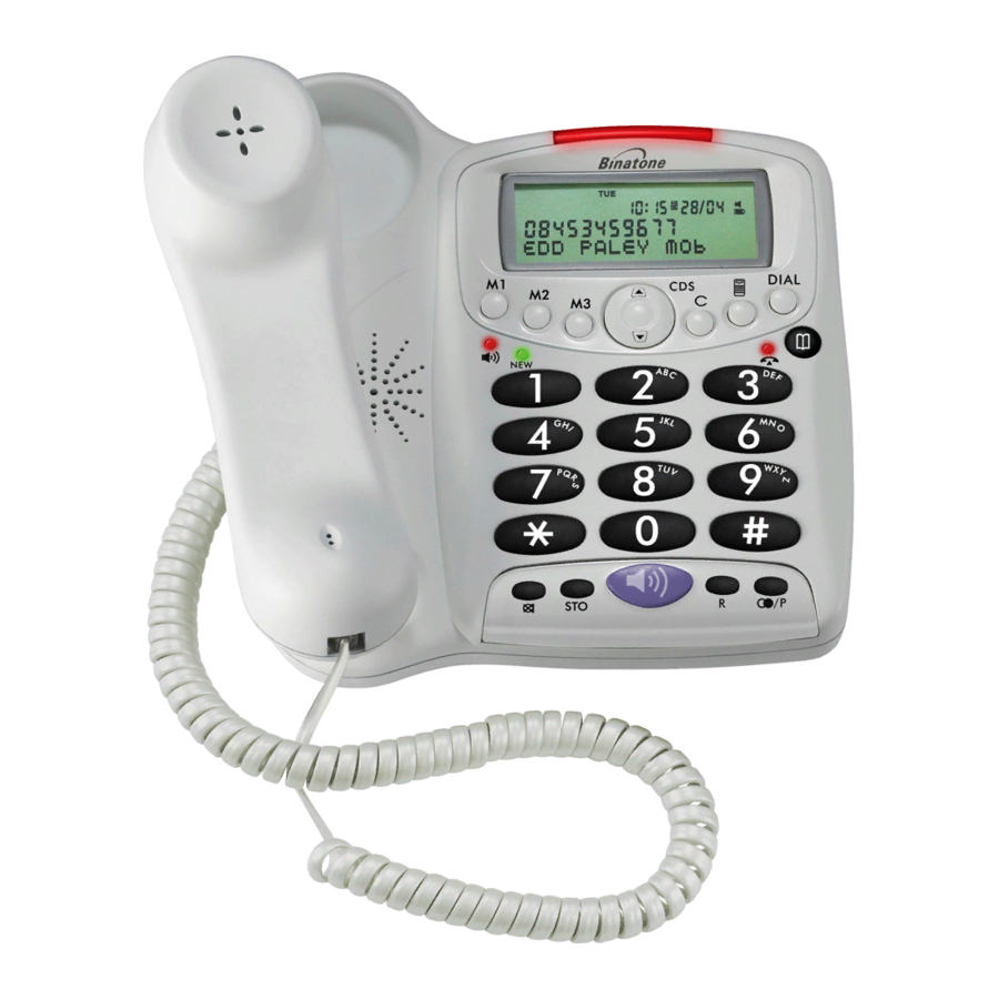 High Quality Handset Curly Cord for Binatone Speakeasy Combo Telephones 