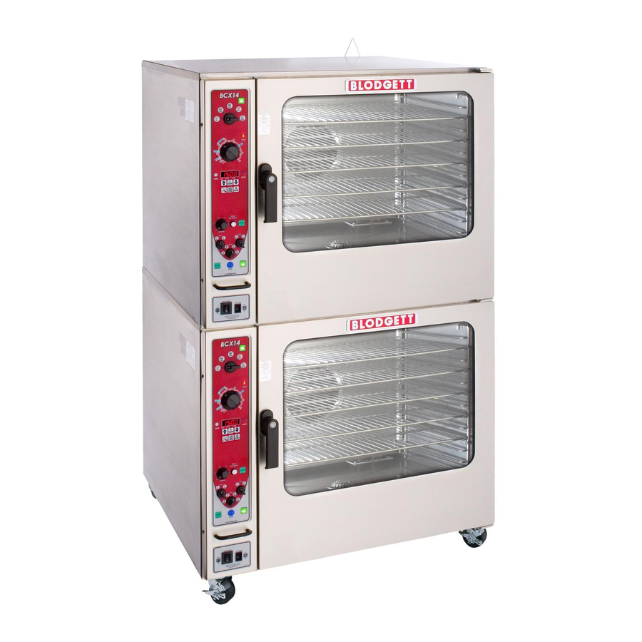 BLODGETT BCX14E INSTALLATION, OPERATION AND MAINTENANCE MANUAL Pdf