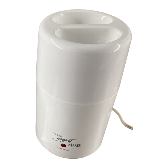 West bend on sale yogurt maker