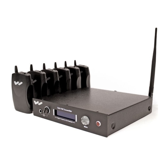 WILLIAMS SOUND T800 SPECIFICATION SHEET Pdf Download ManualsLib