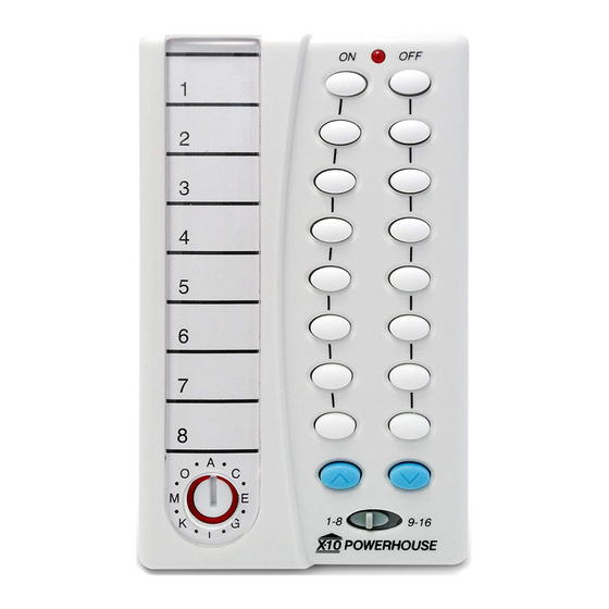 X10 PALMPAD HR12A INSTALLATION AND OPERATING INSTRUCTIONS Pdf Download