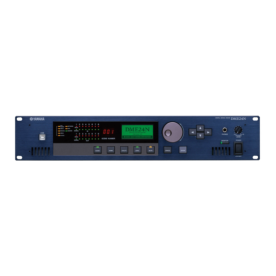 Yamaha DME24N Manual Del Instrucción