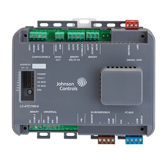 JOHNSON CONTROLS ATC1510 INSTALLATION MANUAL Pdf Download | ManualsLib