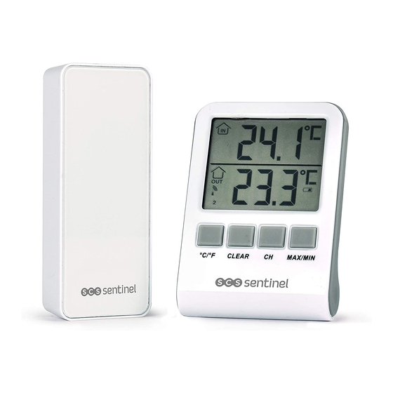 SCS Sentinel Thermometre digital intérieur/extérieur HCN0062 DigiThermo