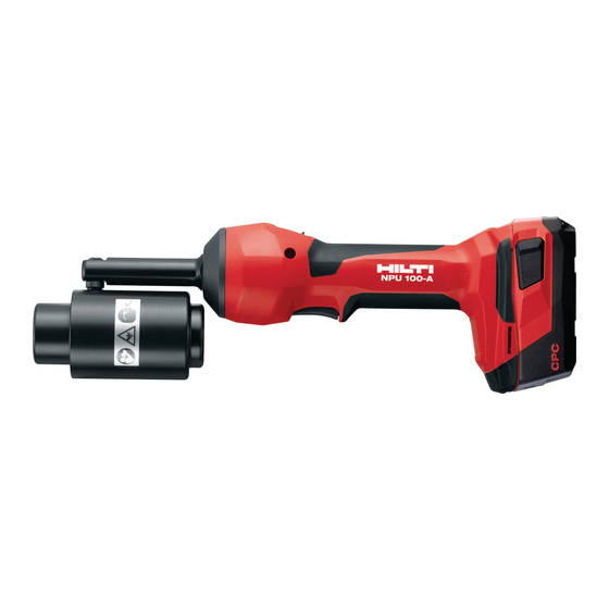 HILTI NPU 100 IP A22 ORIGINAL OPERATING INSTRUCTIONS Pdf Download ManualsLib