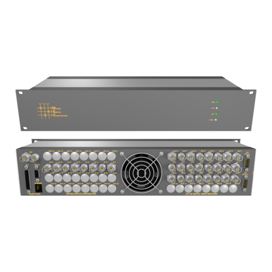 Matrix Switch Corporation MSC-2HD2408S Product Manual