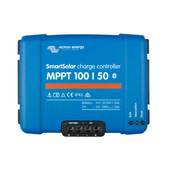 Victron energy SmartSolar MPPT 100/50 Manual