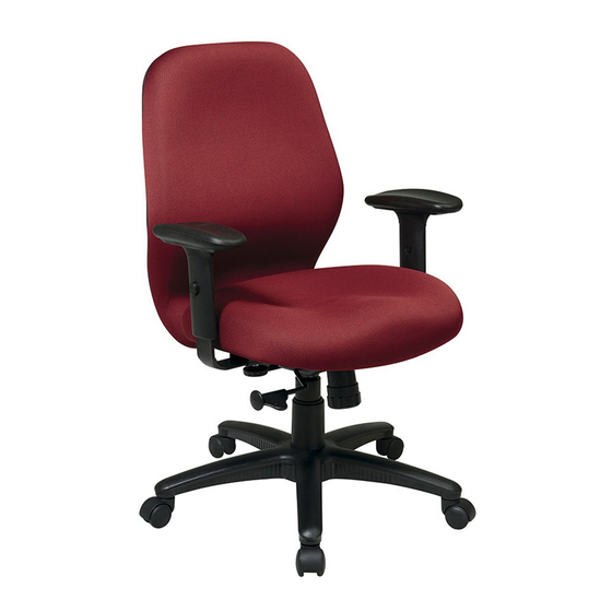 OFFICE STAR PRODUCTS 3121 SYNCHRO TILT MANAGERS CHAIR OPERATING ...