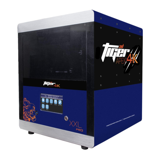 TIGER 3D PRINTERS APEX XL OPERATION MANUAL Pdf Download ManualsLib