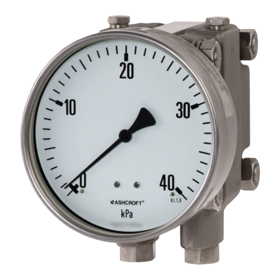 ASHCROFT F5503 INSTALLATION AND MAINTENANCE INSTRUCTION MANUAL Pdf