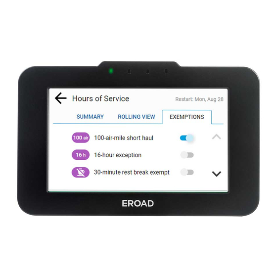 EROAD ELD MANUAL Pdf Download ManualsLib