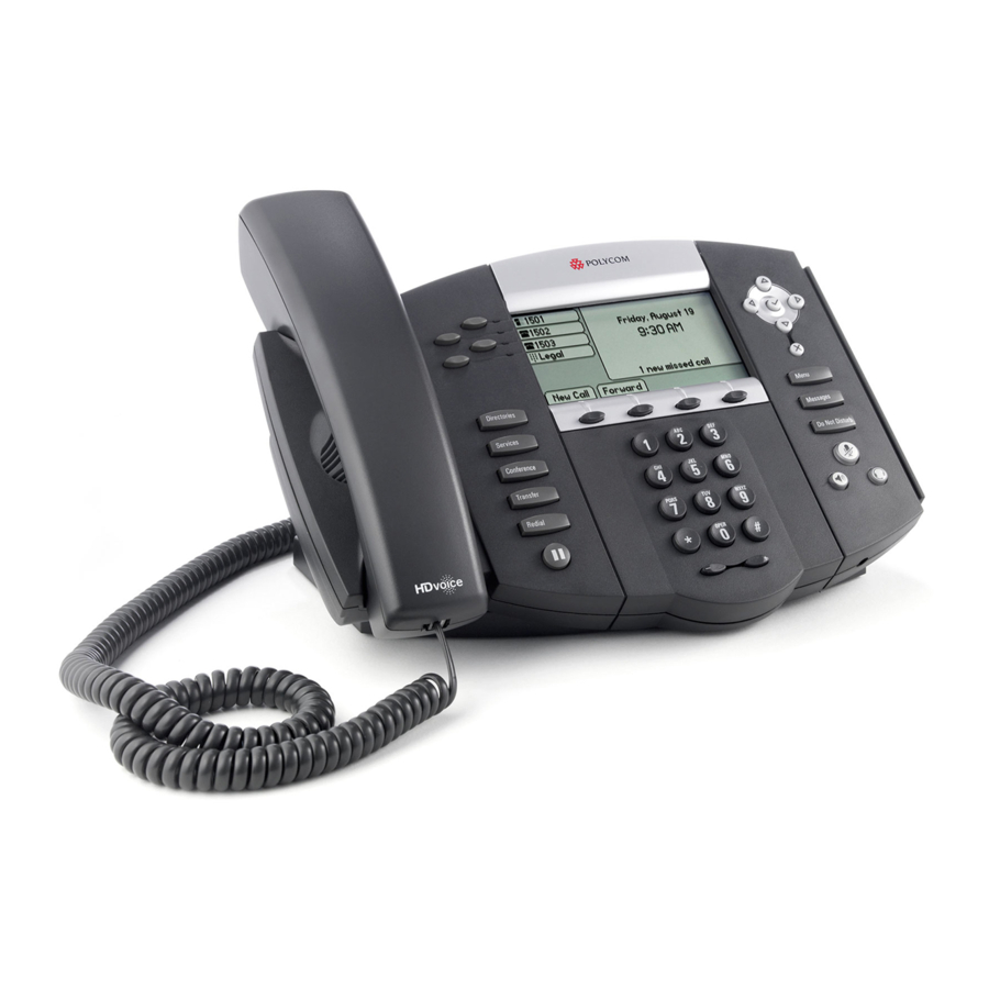 POLYCOM SOUNDPOINT IP 550 MANUAL Pdf Download | ManualsLib