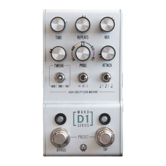 WALRUS AUDIO MAKO SERIES INSTRUCTION MANUAL Pdf Download | ManualsLib