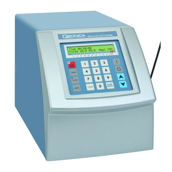 QSONICA SONICATOR Q500 OPERATION MANUAL Pdf Download ManualsLib