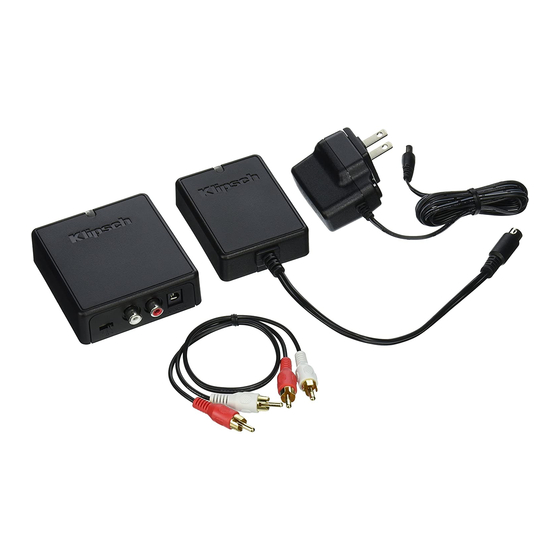 KLIPSCH WA2 OWNER'S MANUAL Pdf Download ManualsLib