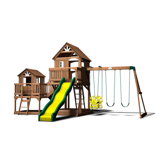 leisure time malibu cedar swing set