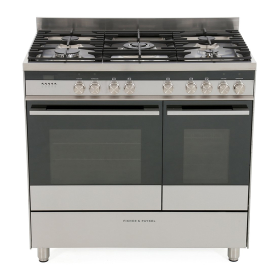 FISHER & PAYKEL OR90LDBGFX3 INSTALLATION INSTRUCTIONS MANUAL Pdf