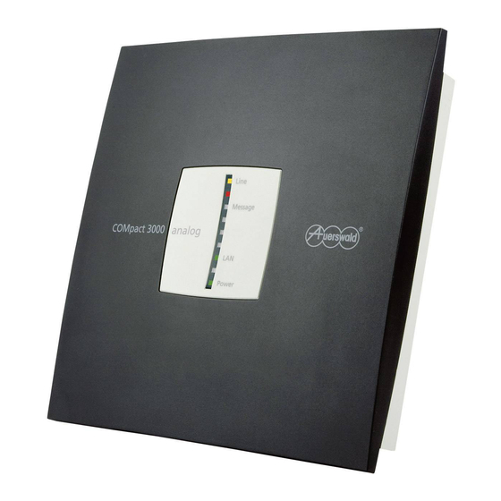Auerswald COMpact 3000 analog Operating Manual
