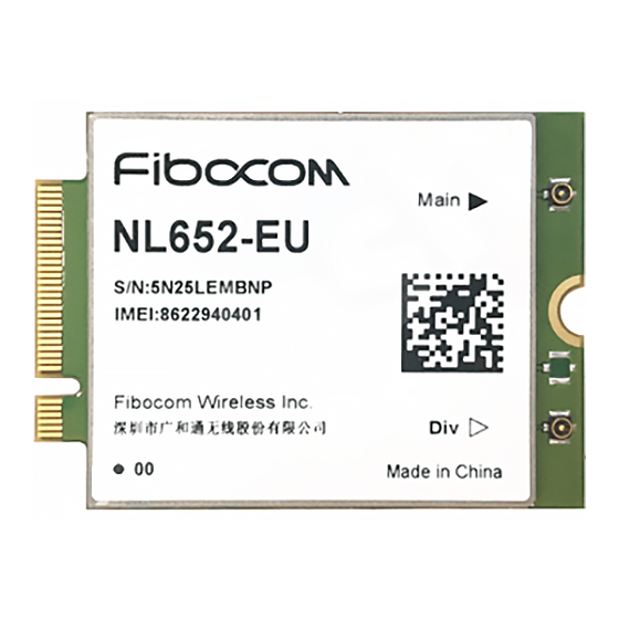 Fibocom NL652-EU-00 Series Manuals