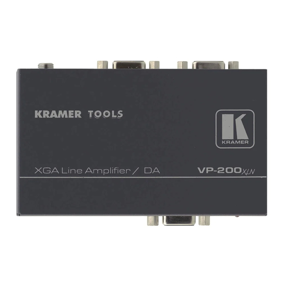 Kramer VP-200XLN User Manual