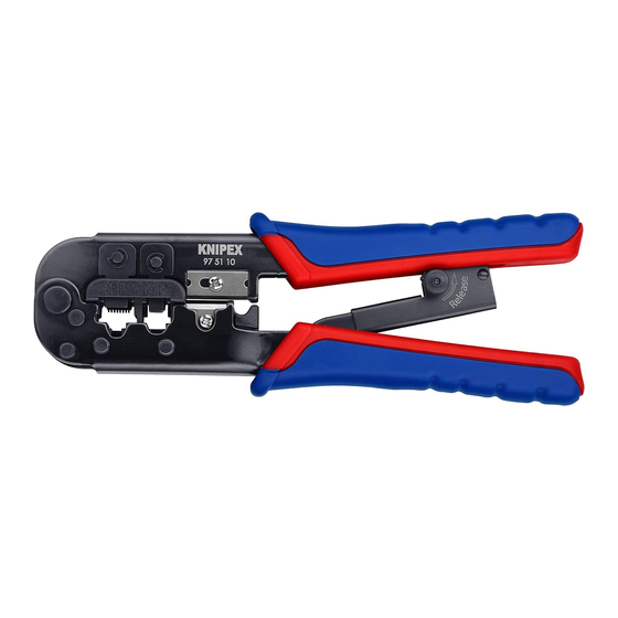 KNIPEX 97 51 10 Operating Instructions Manual