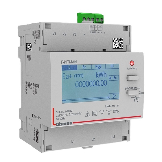 Bticino F41TMAN User Manual