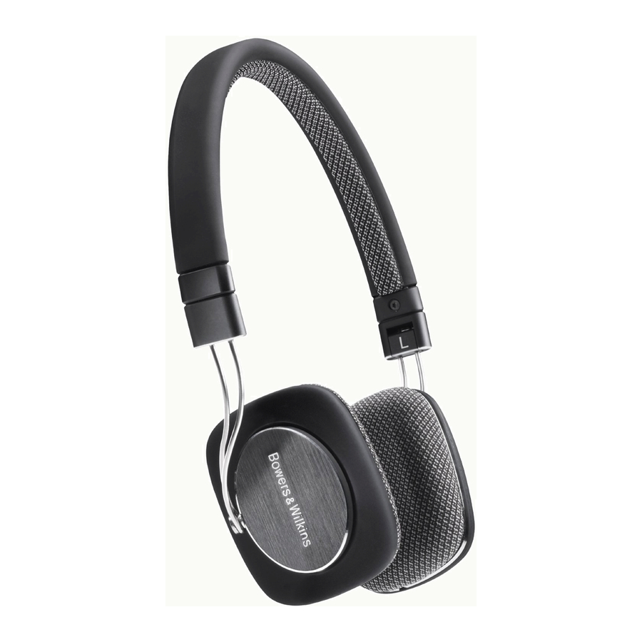 Bowers & Wilkins P3 - Headphones Manual