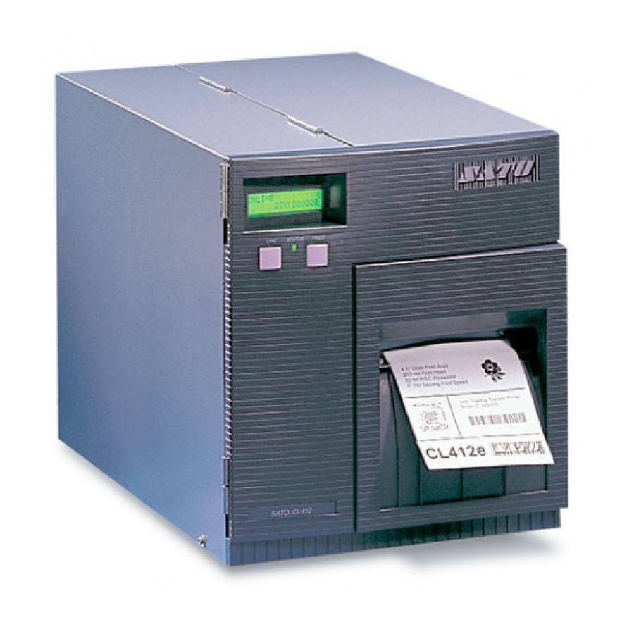 SATO D512 M84Pro M10e XL400/410e LM408/412e CG208/212 CG408/412 TG308/312 Programming Reference Manual