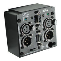 Qsc DSP-4 Hardware Manual