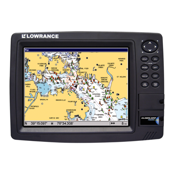 Lowrance  GlobalMap 6500C Operation Instructions Manual