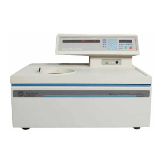 BECKMAN COULTER OPTIMA TLX INSTRUCTION MANUAL Pdf Download ManualsLib