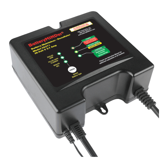 BATTERYMINDER 36271 INSTRUCTION MANUAL Pdf Download ManualsLib