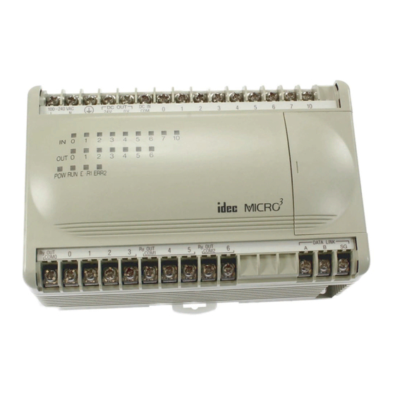 IDEC MICRO3 USER MANUAL Pdf Download ManualsLib