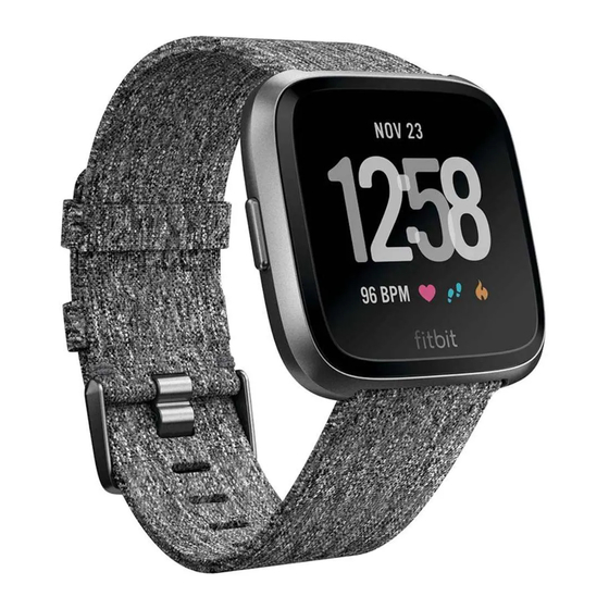 fitbit versa manuel