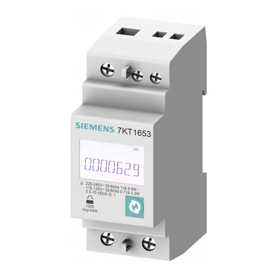 Siemens SENTRON 7KT PAC1600 Equipment Manual