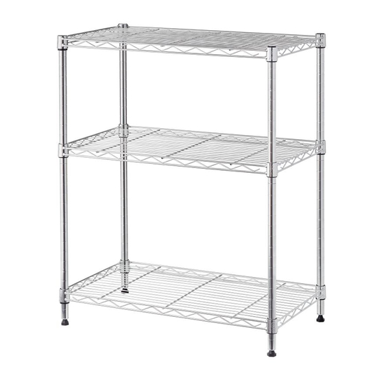 WALMART WIRE SHELVING RACK C25B-1 ASSEMBLY INSTRUCTIONS Pdf Download ...