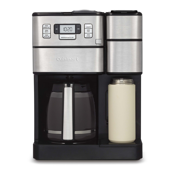 Cuisinart Coffee Grind And Brew Manual