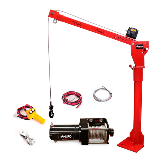 Rhino Winch Electric Crane Manual