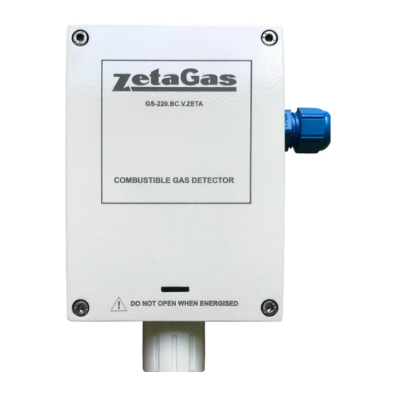 Zeta ZetaGas GS-220.BC.V..MET.100 Operation Manual