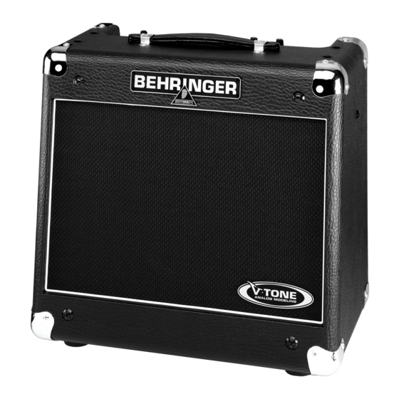 Behringer VINTAGER GM110 User Manual