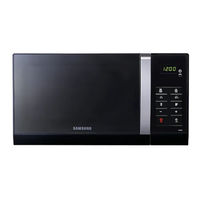 Samsung MW76N-B 20 Litres 1100W Solo Microwave Oven Owner's Instructions & Cooking Manual