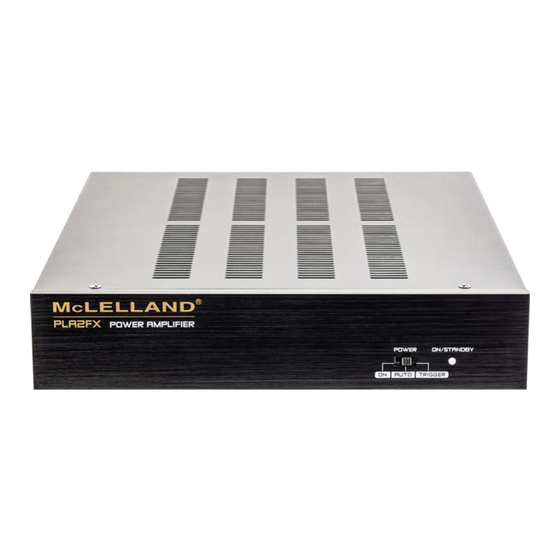 McLelland PLA2FX Owner's Manual