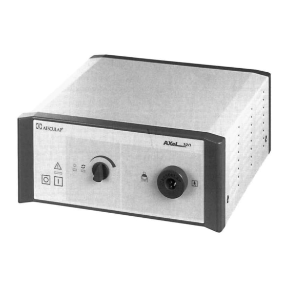 Braun AESCULAP XENON Light Source OP 930 Manuals