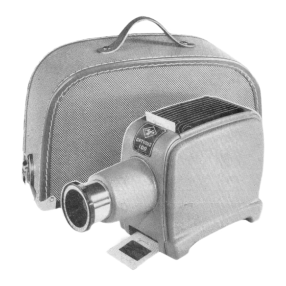 AGFA Opticus 100 Instructions For Using Manual
