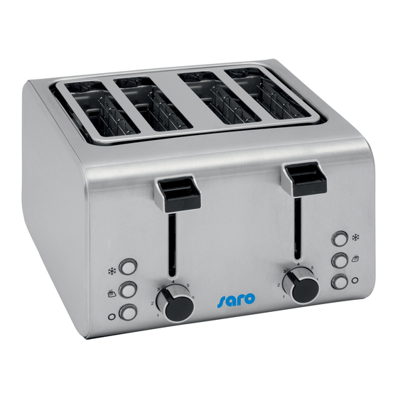 User Manuals: saro ARIS 4 4-slot Toaster