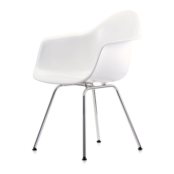 VITRA Eames Plastic Side Chair Instructions For Use Manual