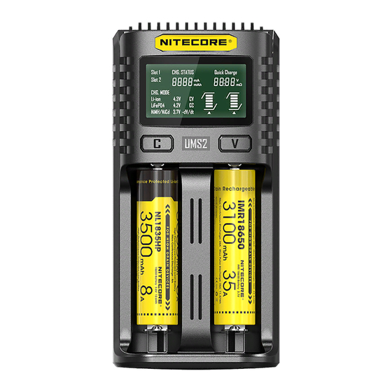 NITECORE UMS2 MANUAL Pdf Download ManualsLib