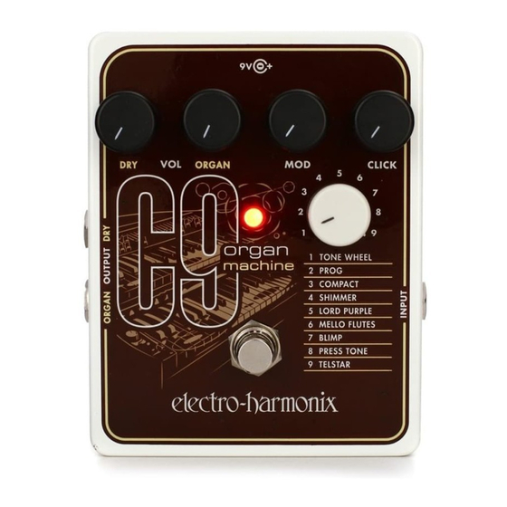 ELECTROHARMONIX C9 MANUAL Pdf Download ManualsLib
