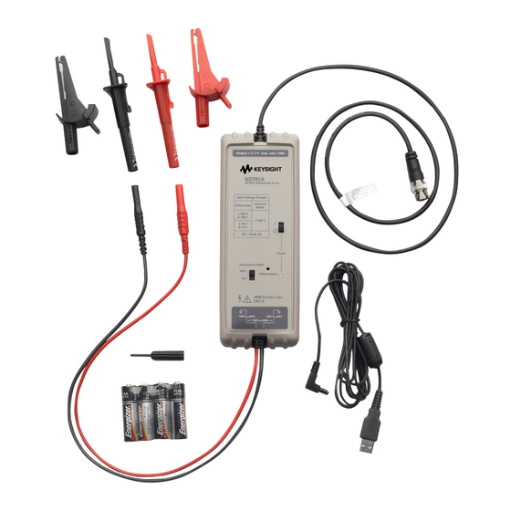 KEYSIGHT TECHNOLOGIES N2791A USER MANUAL Pdf Download ManualsLib