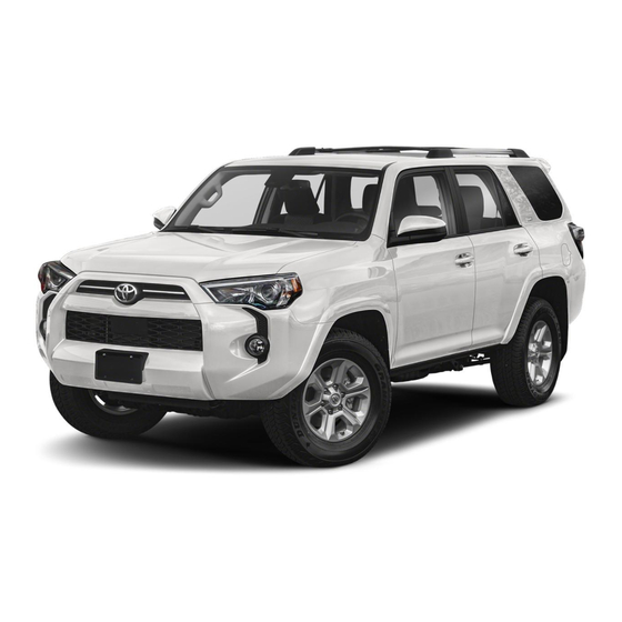 Toyota 4Runner 2021 Owner's Manual